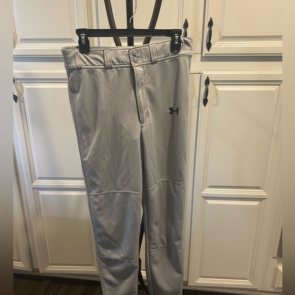 Under Armour Gray baseball pants youth xl